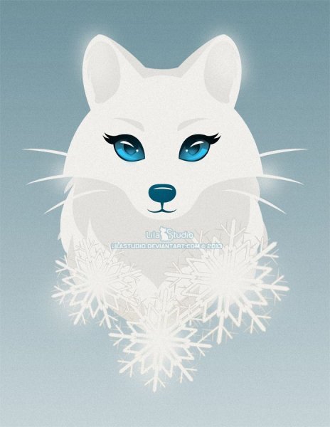 Песец милый арт