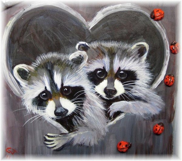 Животные гелевой ручкой