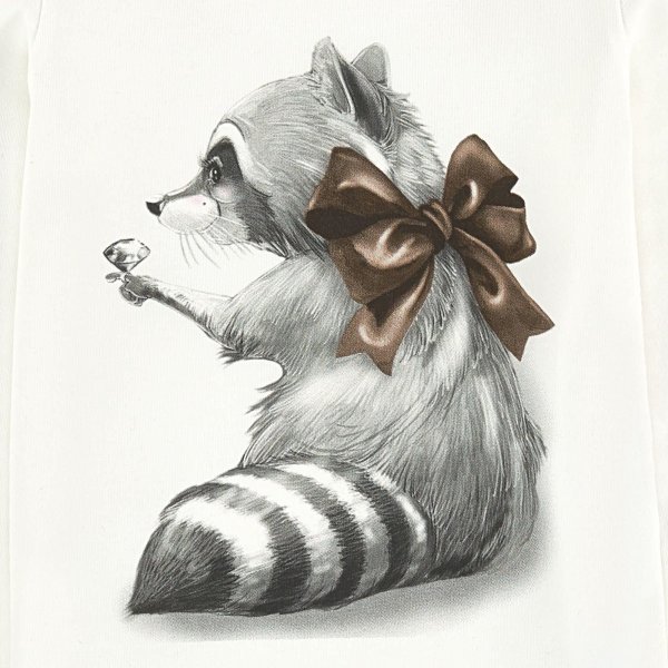 Енот цветными карандашами