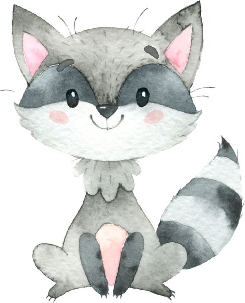 Новогодний Енотик гуашью