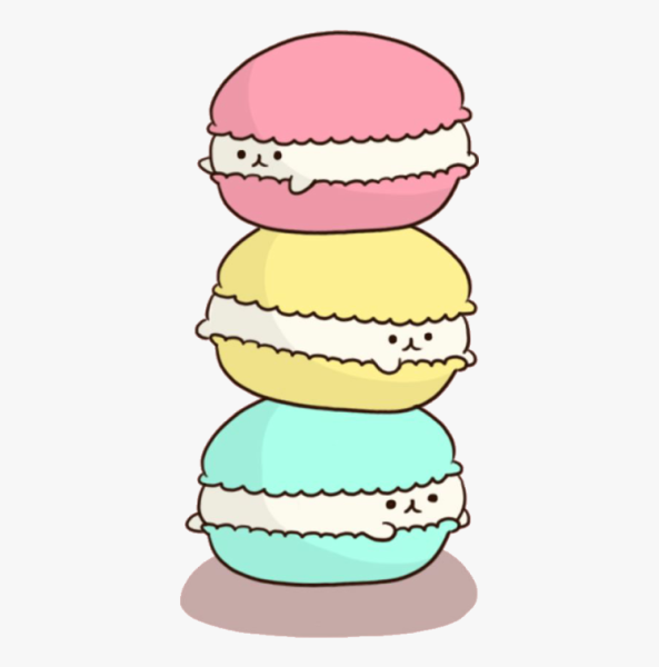 Макарунс рисунок с глазками