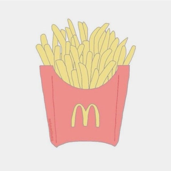 Картошка фри для срисовки легко