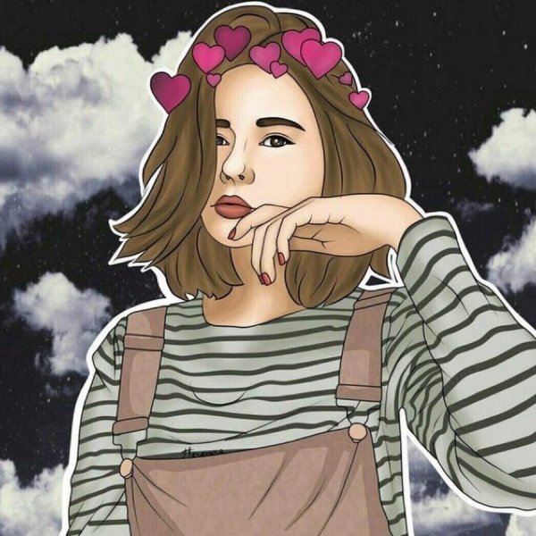 Топовый арт девушка