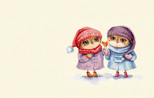 Новогодние Совушки Инги Пальцер