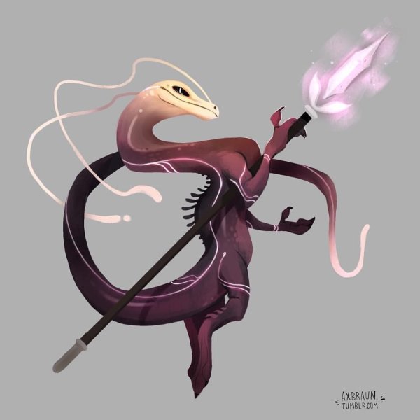 Ящерица арт