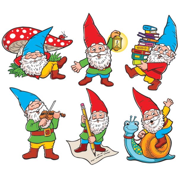 Разноцветные гномики