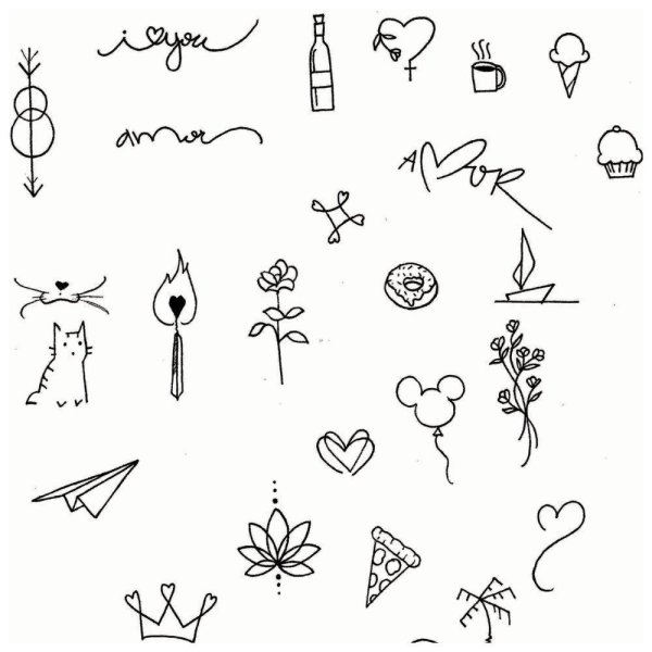 Эскизы наклеек