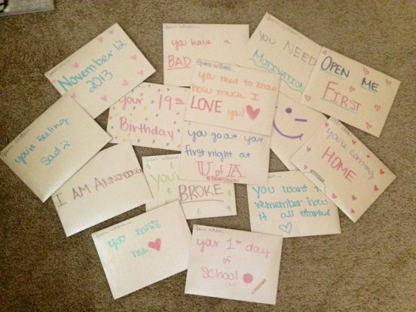 Записка к подарку парню