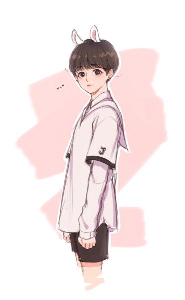 БТС арт Чонгук кролик