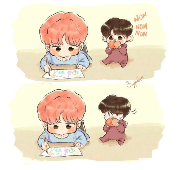 БТС милые комиксы