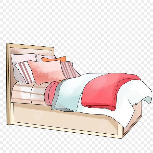 Мультяшная кровать с боку