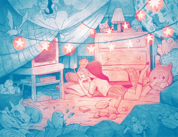 Мультяшная двухэтажная кровать