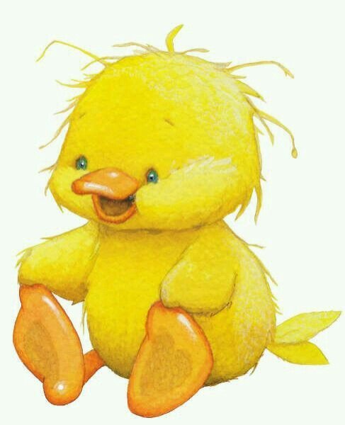Милый цыпленок арт