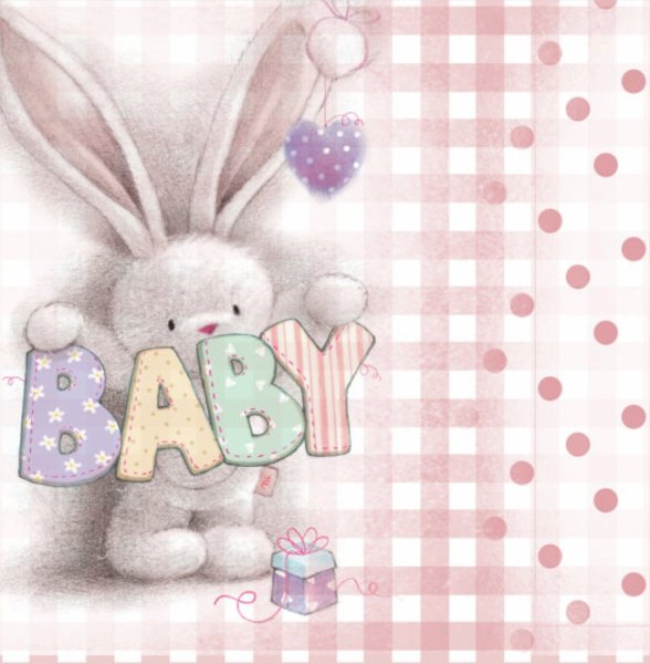 Детский фон с зайчиками