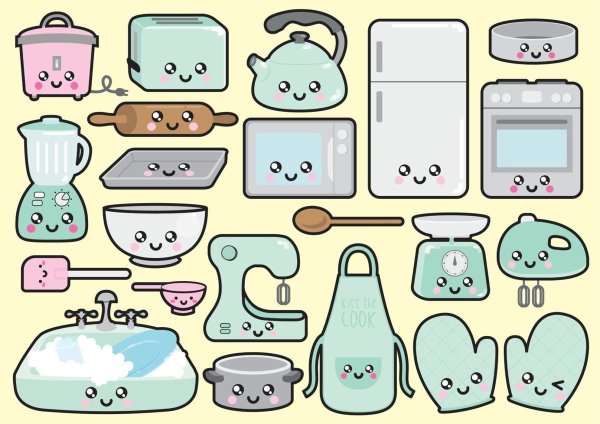 Кавайные котики сладости