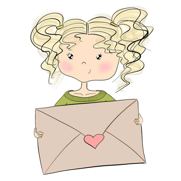 Девочка с письмом