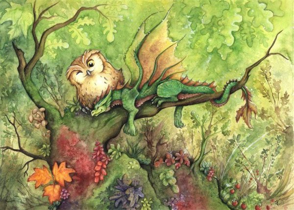 Сказочные существа иллюстрация