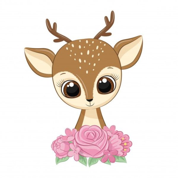 Олененок вектор
