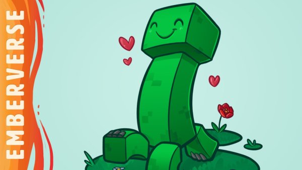 Рисунки милого КРИПЕРА