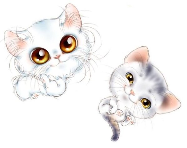 Кошечка рисунок милый