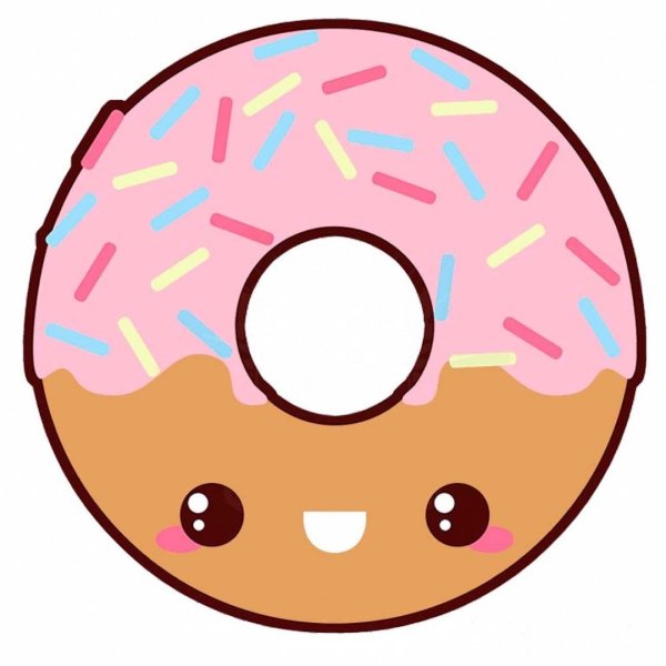 Милый пончик с глазками