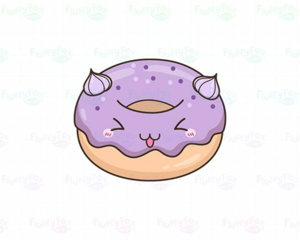 Милые рисунки пончики