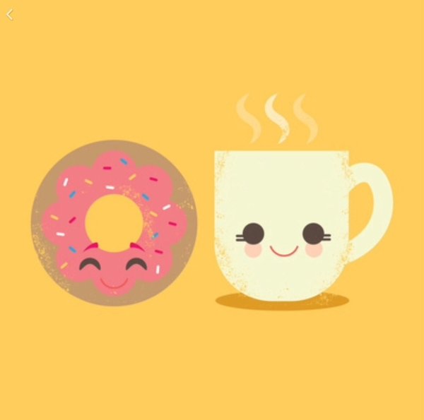 Милые пончики для срисовки