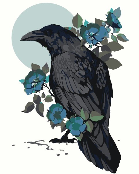 Цветная ворона