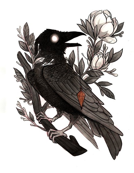Ворон арт