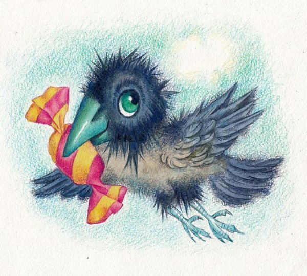 Вороненок рисунок