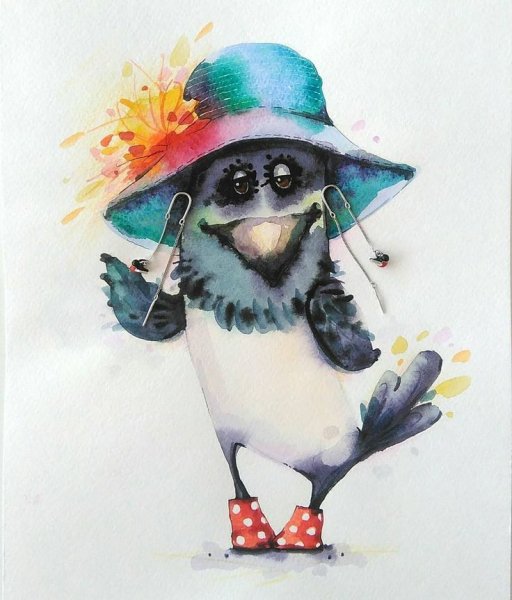 Забавные акварели