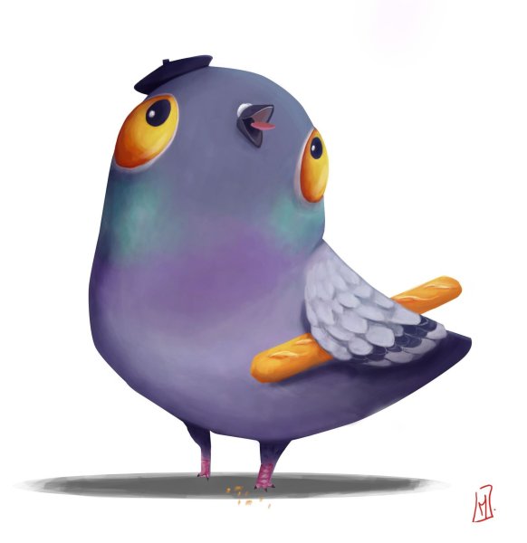 Голуби мультяшные