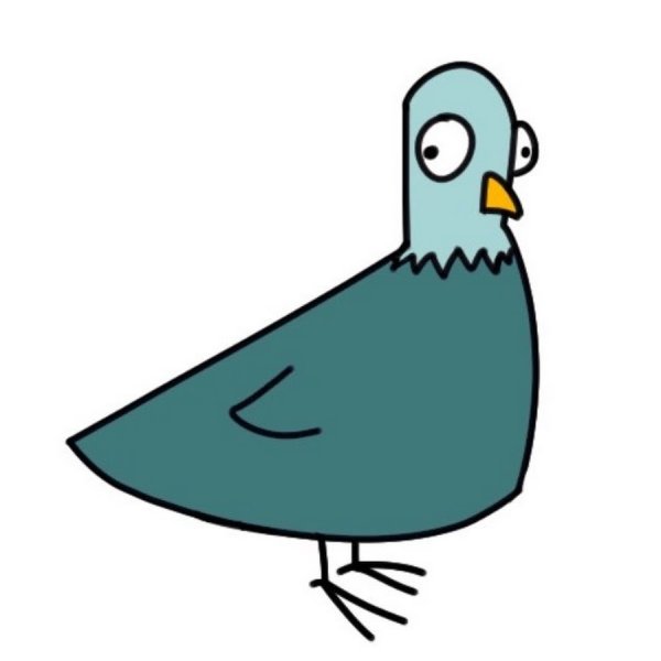 Смешной голубь