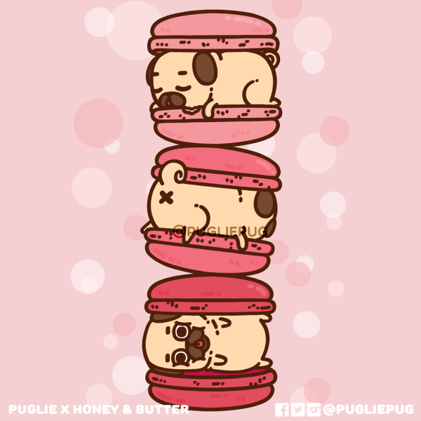 Кавайные рисуночки макаронс