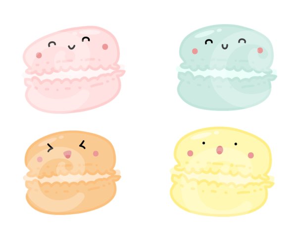 Кавайный макарун