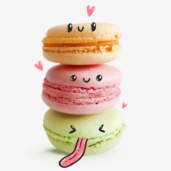 Макаронс стикер