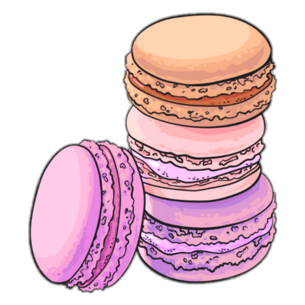 Макарунс акварель вектор