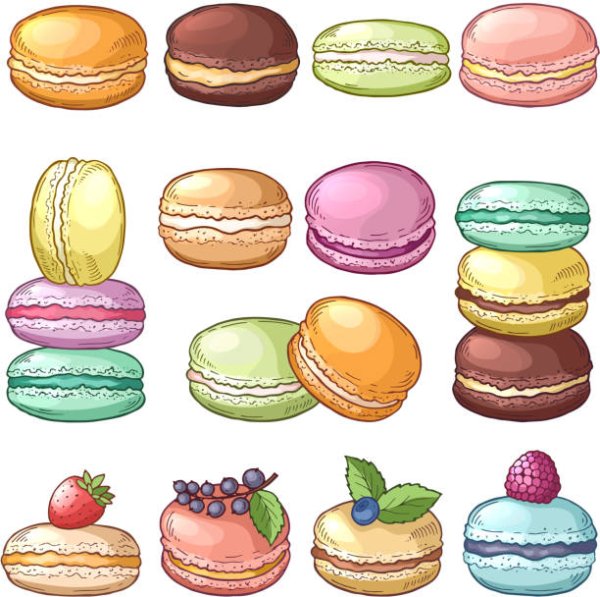 Макаруны мультяшные