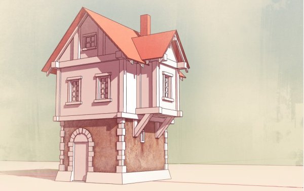 Милый домик арт