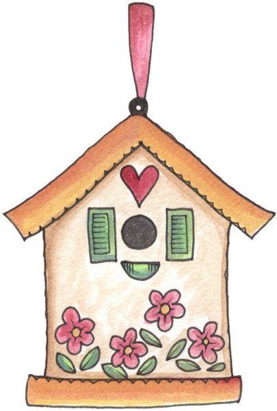 Милый домик нарисованный