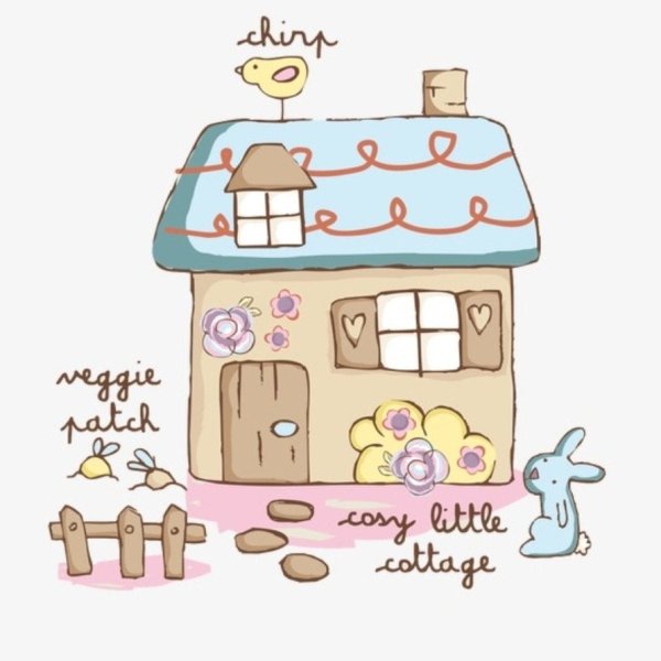 Миленький домик рисунок