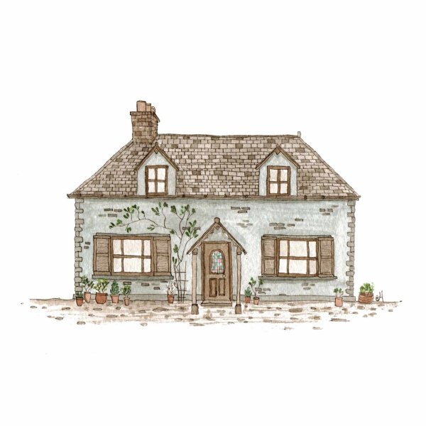 Каменный дом на прозрачном фоне