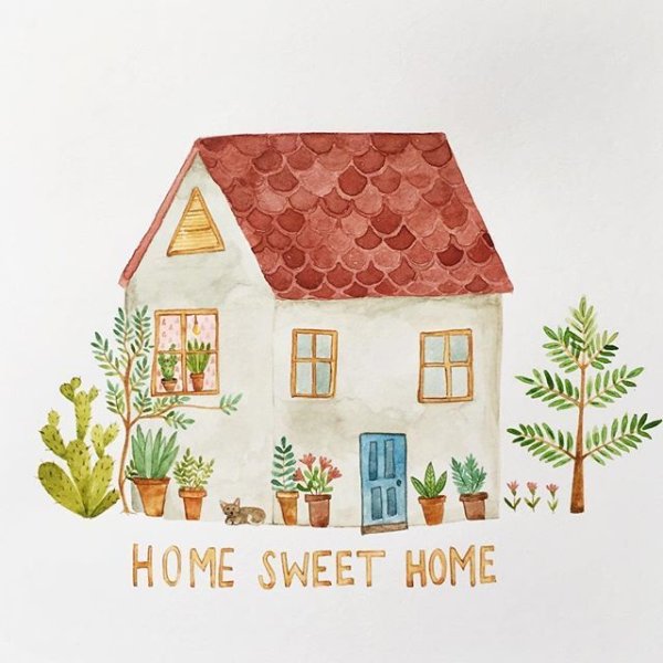 Рисунки домов Home Sweet Home