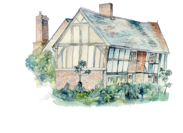 Дом акварелью