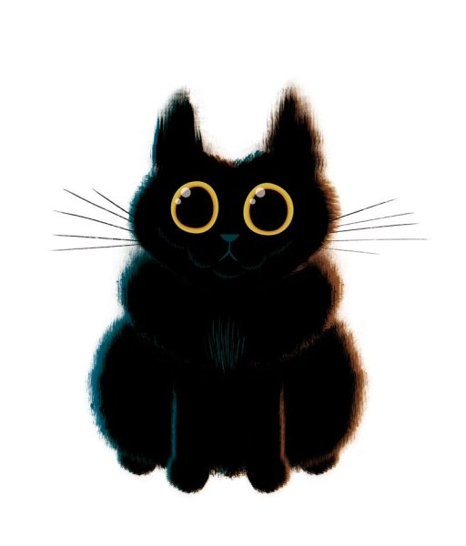 Мультяшные коты черные