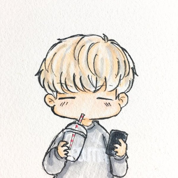 BTS рисунки Чиби Шуга