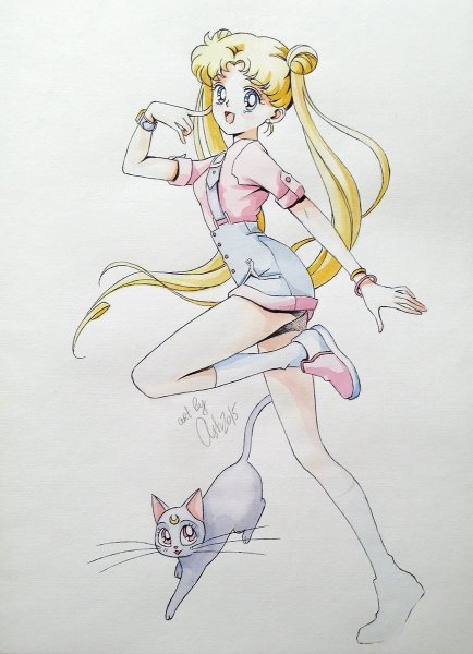 Сейлормун рисовка