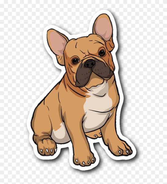 Французский бульдог мультяшный