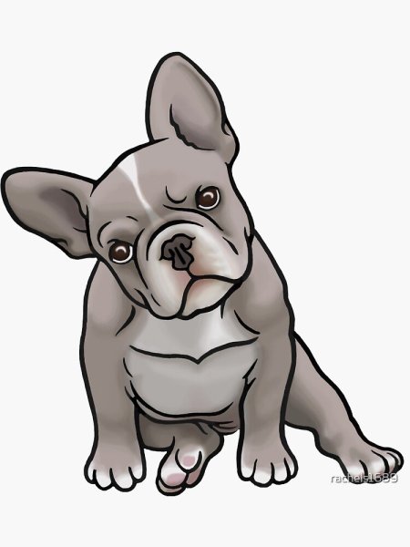 Собака бульдог Стикеры