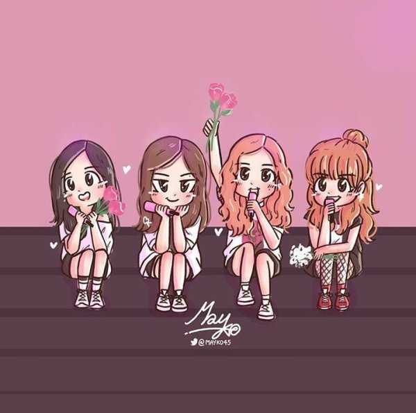 Блэк Пинк Чиби